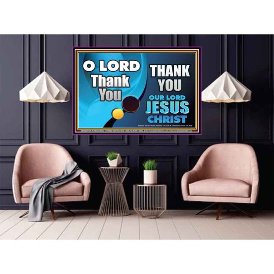 THANK YOU OUR LORD JESUS CHRIST  Custom Biblical Painting  GWPOSTER9907  