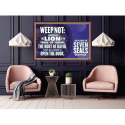 WEEP NOT THE LAMB OF GOD HAS PREVAILED  Christian Art Poster  GWPOSTER9926  "36x24"