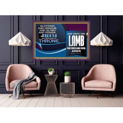 THE ONE SEATED ON THE THRONE  Contemporary Christian Wall Art Poster  GWPOSTER9929  "36x24"