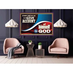 WE SHALL ALL GIVE ACCOUNT TO GOD  Scripture Art Prints Poster  GWPOSTER9973  "36x24"