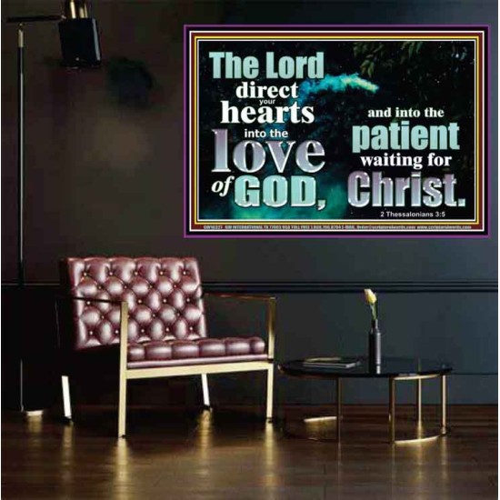 DIRECT YOUR HEARTS INTO THE LOVE OF GOD  Art & Décor Poster  GWPOSTER10327  