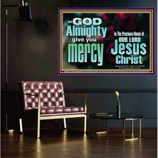 GOD ALMIGHTY GIVES YOU MERCY  Bible Verse for Home Poster  GWPOSTER10332  