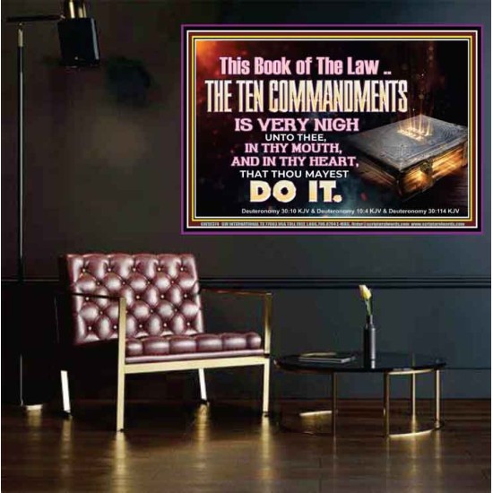 KEEP THE TEN COMMANDMENTS FERVENTLY  Ultimate Power Poster  GWPOSTER10374  