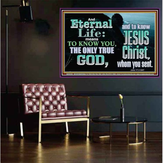 ETERNAL LIFE ONLY THROUGH CHRIST JESUS  Children Room  GWPOSTER10396  