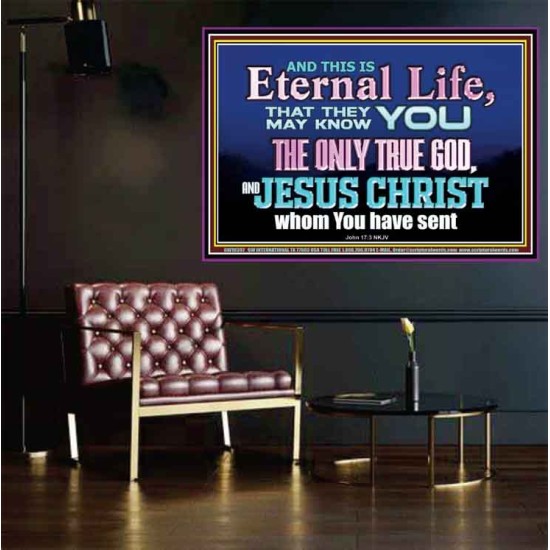 CHRIST JESUS THE ONLY WAY TO ETERNAL LIFE  Sanctuary Wall Poster  GWPOSTER10397  