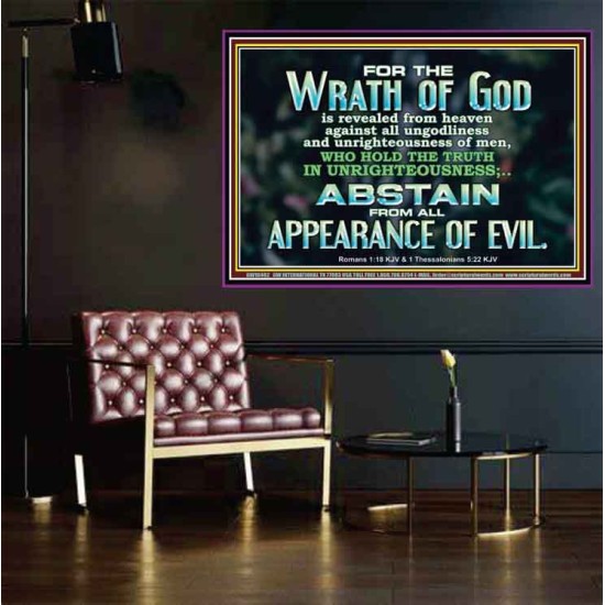 UNGODLINESS AND UNRIGHTEOUSNESS OUTLAW IN ETERNITY  Righteous Living Christian Poster  GWPOSTER10402  