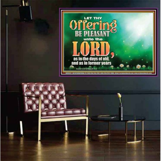 LET THY OFFERING BE PLEASANT UNTO THE LORD  Eternal Power Poster  GWPOSTER10421  