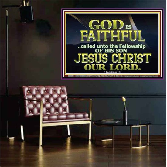 CALLED UNTO FELLOWSHIP WITH CHRIST JESUS  Scriptural Wall Art  GWPOSTER10436  