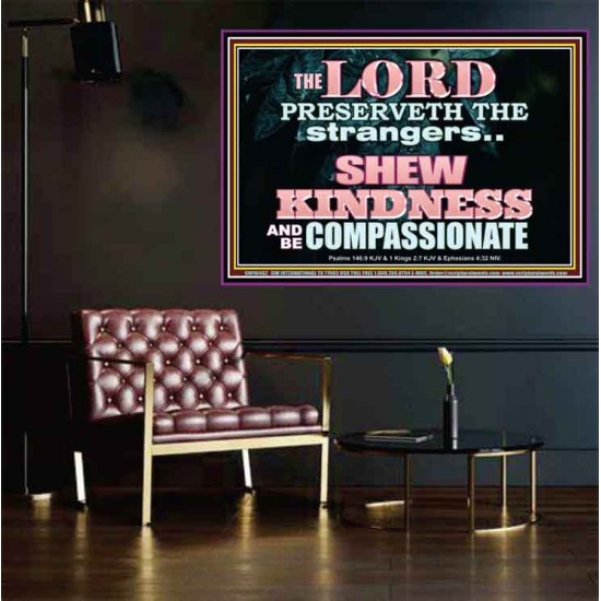 SHEW KINDNESS AND BE COMPASSIONATE  Christian Quote Poster  GWPOSTER10462  