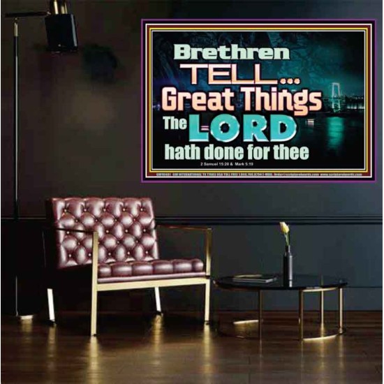 THE LORD DOETH GREAT THINGS  Bible Verse Poster  GWPOSTER10481  