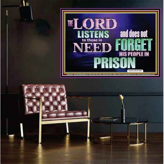 THE LORD NEVER FORGET HIS CHILDREN  Christian Artwork Poster  GWPOSTER10507  