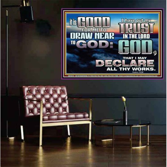 DRAW NEARER TO THE LIVING GOD  Bible Verses Poster  GWPOSTER10514  