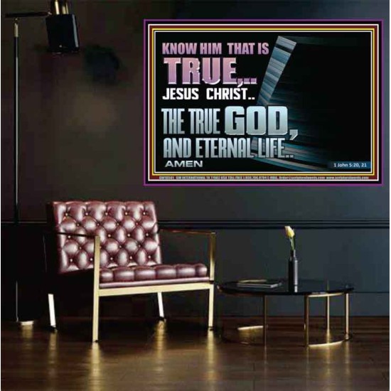 JESUS CHRIST THE TRUE GOD AND ETERNAL LIFE  Christian Wall Art  GWPOSTER10581  