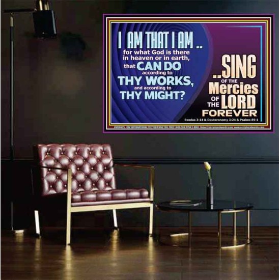 I AM THAT I AM GREAT AND MIGHTY GOD  Bible Verse for Home Poster  GWPOSTER10625  