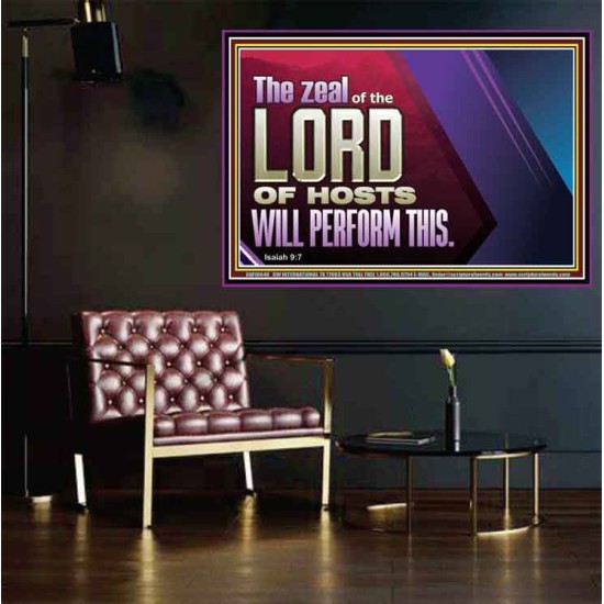 THE ZEAL OF THE LORD OF HOSTS  Printable Bible Verses to Poster  GWPOSTER10640  