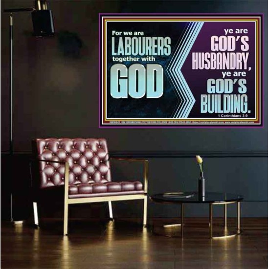 BE GOD'S HUSBANDRY AND GOD'S BUILDING  Large Scriptural Wall Art  GWPOSTER10643  