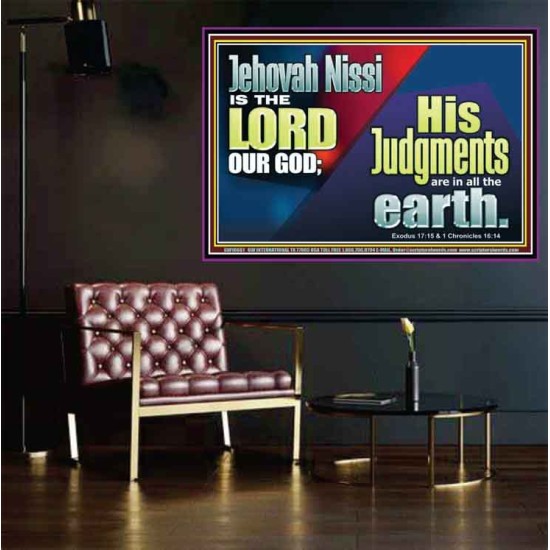 JEHOVAH NISSI IS THE LORD OUR GOD  Sanctuary Wall Poster  GWPOSTER10661  