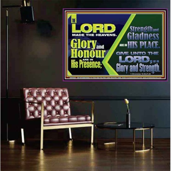 GLORY AND HONOUR ARE IN HIS PRESENCE  Eternal Power Poster  GWPOSTER10667  