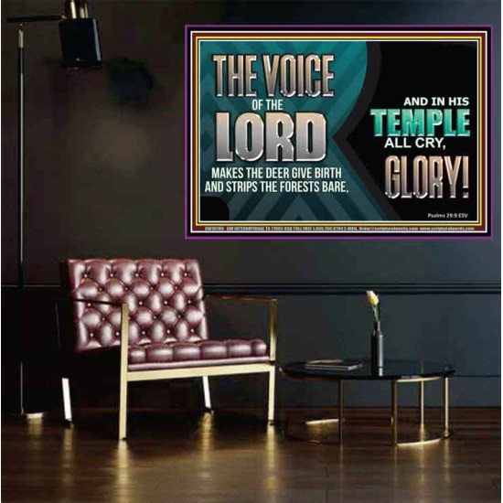 THE VOICE OF THE LORD MAKES THE DEER GIVE BIRTH  Art & Wall Décor  GWPOSTER10789  