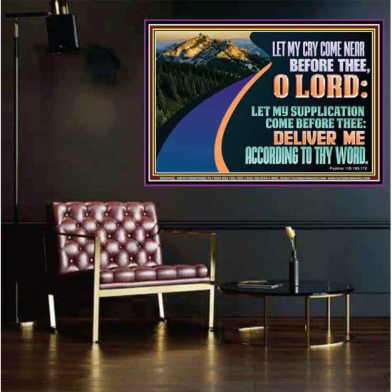 LET MY SUPPLICATION COME BEFORE THEE O LORD  Scripture Art Poster  GWPOSTER12053  