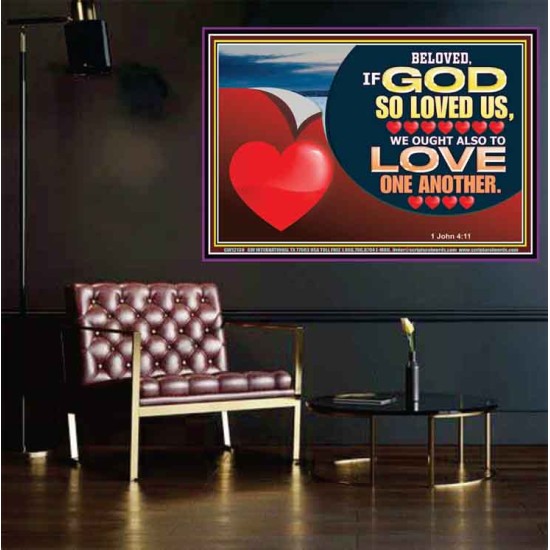 BELOVED IF GOD SO LOVED US  Custom Biblical Paintings  GWPOSTER12130  