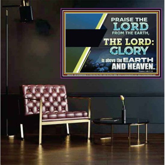 PRAISE THE LORD FROM THE EARTH  Unique Bible Verse Poster  GWPOSTER12149  