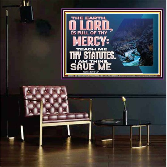 TEACH ME THY STATUTES AND SAVE ME  Bible Verse for Home Poster  GWPOSTER12155  