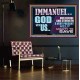 IMMANUEL GOD WITH US OUR REFUGE AND STRENGTH MIGHTY TO SAVE  Ultimate Inspirational Wall Art Poster  GWPOSTER12247  