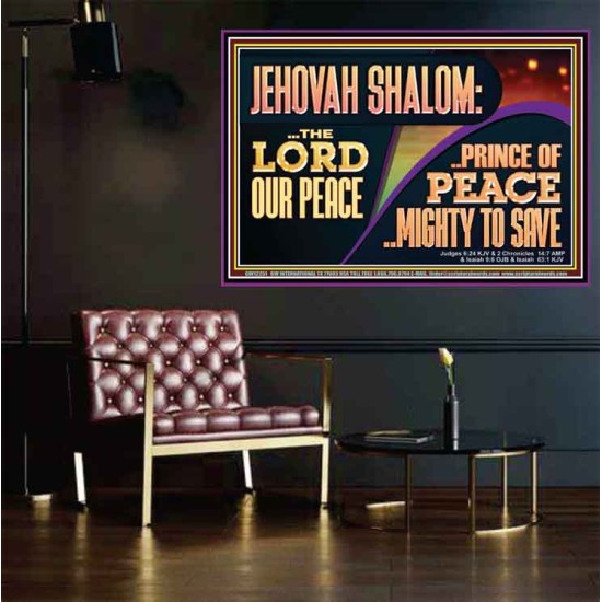 JEHOVAH SHALOM THE LORD OUR PEACE PRINCE OF PEACE  Righteous Living Christian Poster  GWPOSTER12251  