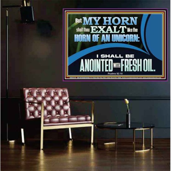 MY HORN SHALT THOU EXALT LIKE THE HORN OF AN UNICORN  Sanctuary Wall Poster  GWPOSTER12319  