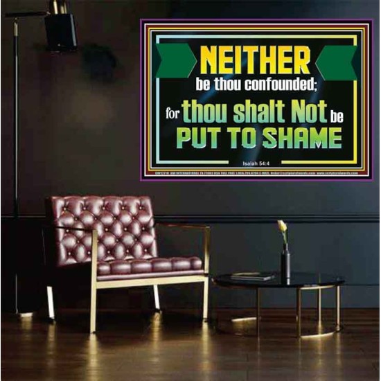NEITHER BE THOU CONFOUNDED  Encouraging Bible Verses Poster  GWPOSTER12711  