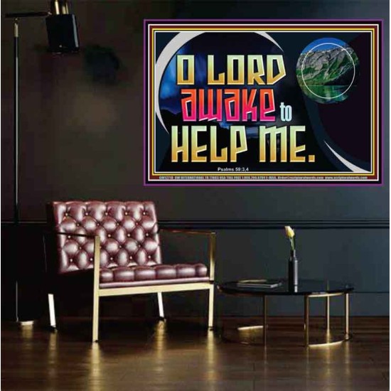 O LORD AWAKE TO HELP ME  Christian Quote Poster  GWPOSTER12718  
