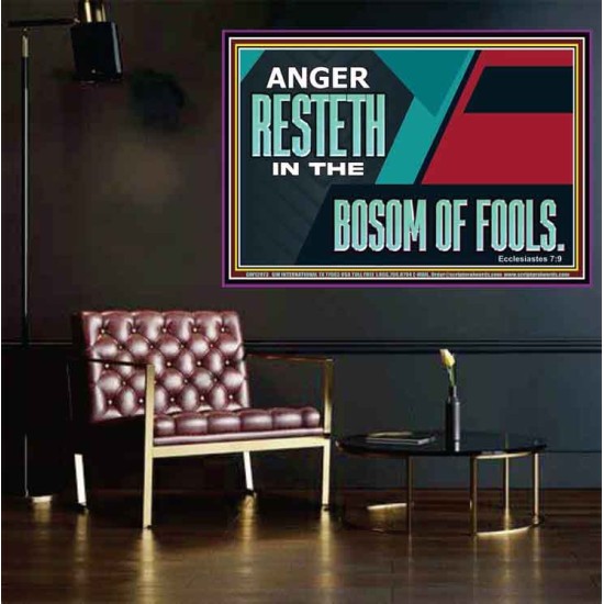 ANGER RESTETH IN THE BOSOM OF FOOLS  Scripture Art Prints  GWPOSTER12973  