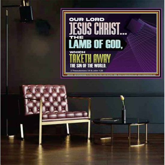 THE LAMB OF GOD WHICH TAKETH AWAY THE SIN OF THE WORLD  Children Room Wall Poster  GWPOSTER12991  