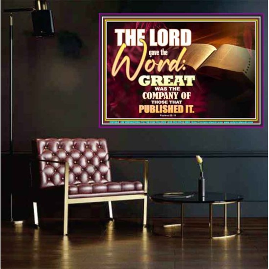 THE LORD GAVE THE WORD  Bathroom Wall Art  GWPOSTER9604  