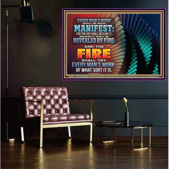 YOUR WORKS SHALL BE TRIED BY FIRE  Modern Art Picture  GWPOSTER9796  