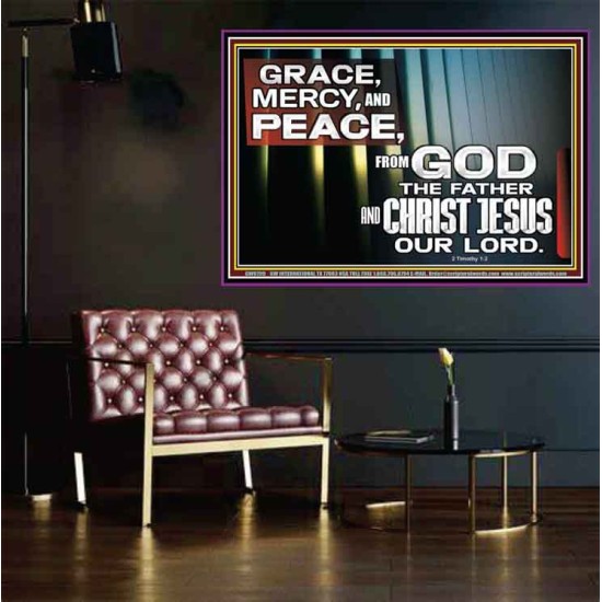 GRACE MERCY AND PEACE UNTO YOU  Bible Verse Poster  GWPOSTER9799  