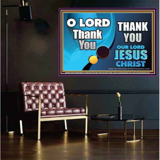 THANK YOU OUR LORD JESUS CHRIST  Custom Biblical Painting  GWPOSTER9907  