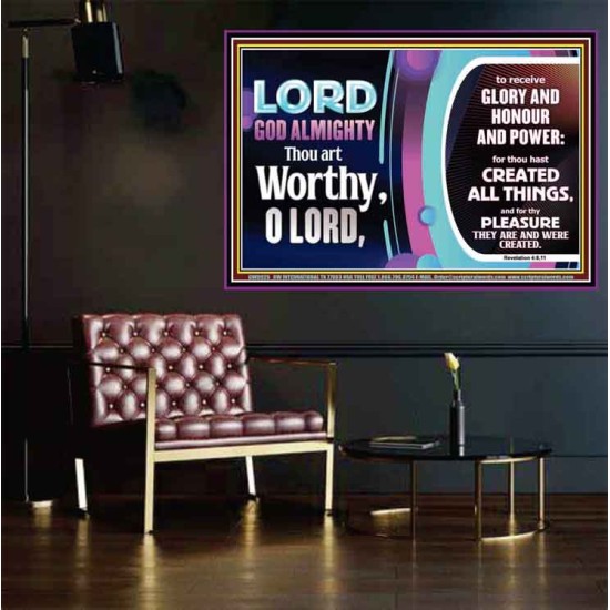 LORD GOD ALMIGHTY HOSANNA IN THE HIGHEST  Contemporary Christian Wall Art Poster  GWPOSTER9925  