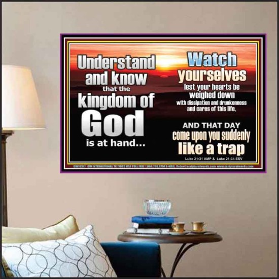 BEWARE OF THE CARE OF THIS LIFE  Unique Bible Verse Poster  GWPOSTER10317  