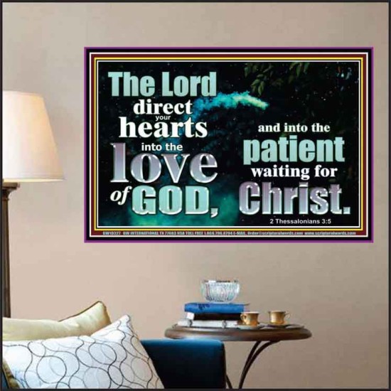 DIRECT YOUR HEARTS INTO THE LOVE OF GOD  Art & Décor Poster  GWPOSTER10327  