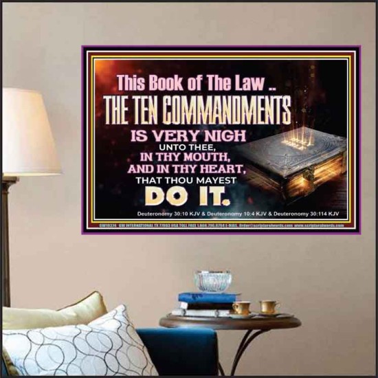 KEEP THE TEN COMMANDMENTS FERVENTLY  Ultimate Power Poster  GWPOSTER10374  