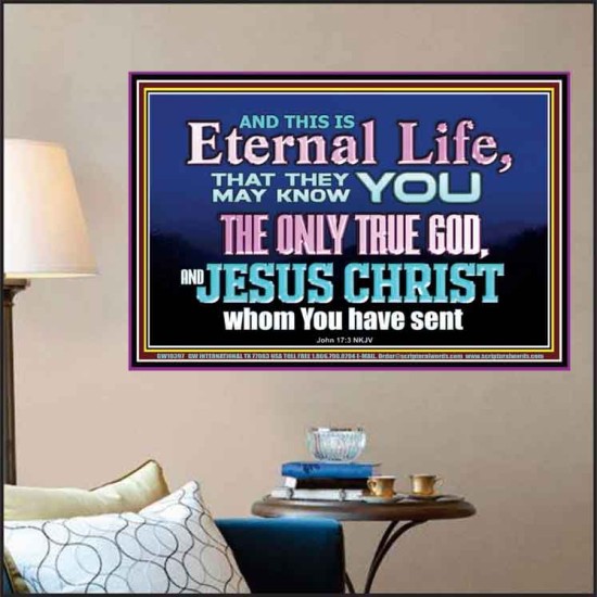 CHRIST JESUS THE ONLY WAY TO ETERNAL LIFE  Sanctuary Wall Poster  GWPOSTER10397  