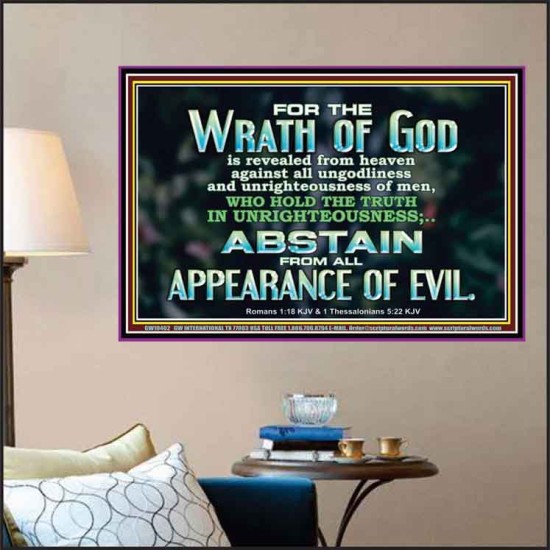 UNGODLINESS AND UNRIGHTEOUSNESS OUTLAW IN ETERNITY  Righteous Living Christian Poster  GWPOSTER10402  