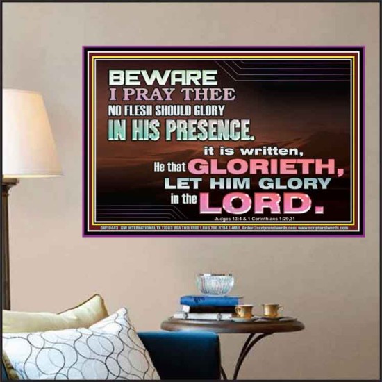 ALWAYS GLORY ONLY IN THE LORD   Christian Poster Art  GWPOSTER10443  