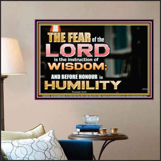 BEFORE HONOUR IS HUMILITY  Scriptural Poster Signs  GWPOSTER10455  