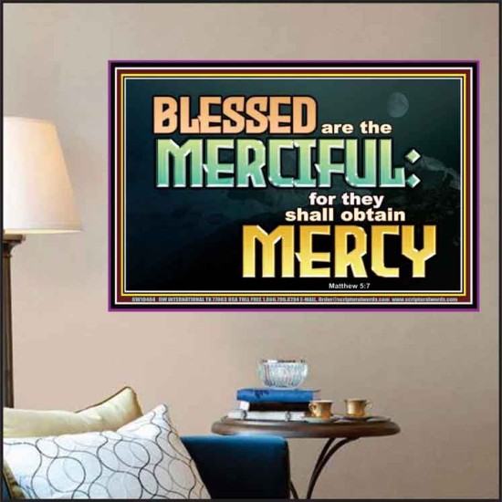 THE MERCIFUL SHALL OBTAIN MERCY  Religious Art  GWPOSTER10484  