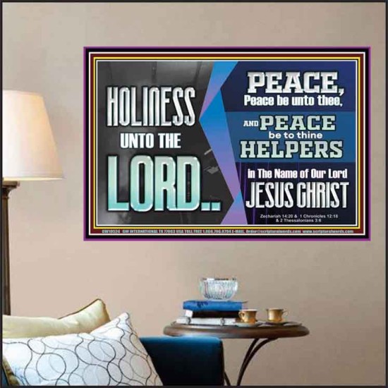 HOLINESS UNTO THE LORD  Righteous Living Christian Picture  GWPOSTER10524  