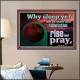 WHY SLEEP YE RISE AND PRAY  Unique Scriptural Poster  GWPOSTER10530  