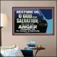 GOD OF OUR SALVATION  Scripture Wall Art  GWPOSTER10573  